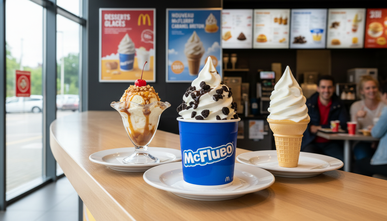 découvrez les prix actualisés en 2026 des glaces mcdo, incluant le sundae, le mcflurry et le cône vanille, pour savourer vos desserts préférés sans surprise.