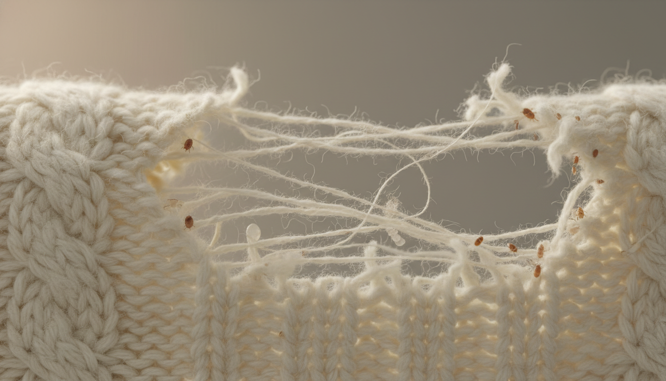 découvrez combien de temps les mites des vêtements mettent pour créer un trou dans votre pull en laine et apprenez comment les prévenir efficacement.
