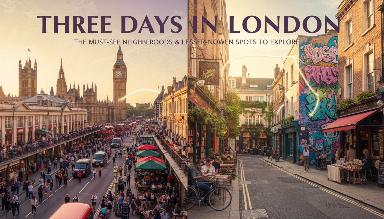 découvrez londres en trois jours grâce à notre guide des quartiers incontournables et des coins moins touristiques à explorer pour une expérience authentique et mémorable.