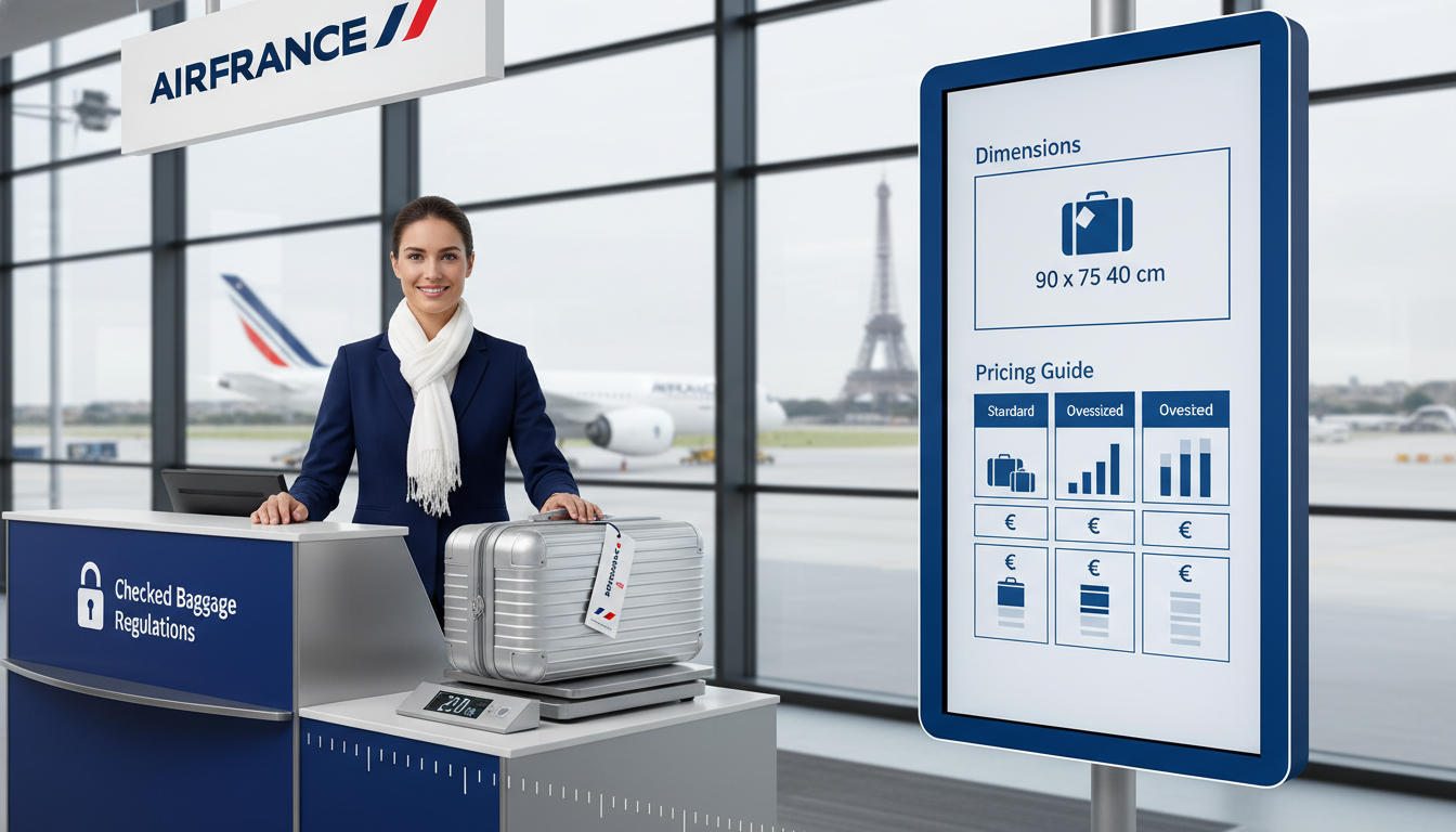 découvrez toutes les informations essentielles sur les bagages en soute avec air france : poids autorisé, dimensions maximales et tarifs pour un voyage serein.