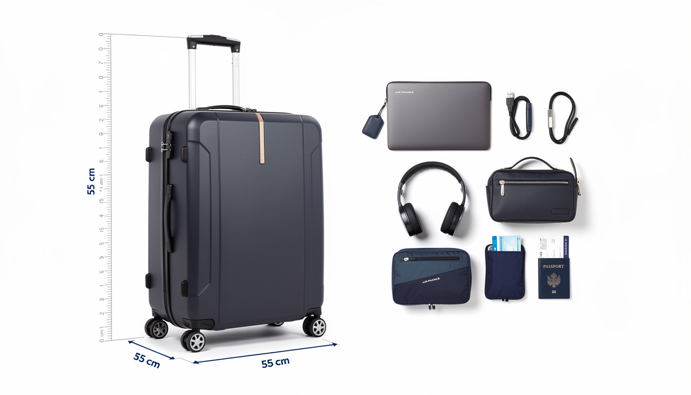 découvrez comment choisir la valise cabine idéale pour voyager avec air france en 2026, en respectant les dimensions et les exigences de la compagnie pour un voyage sans souci.