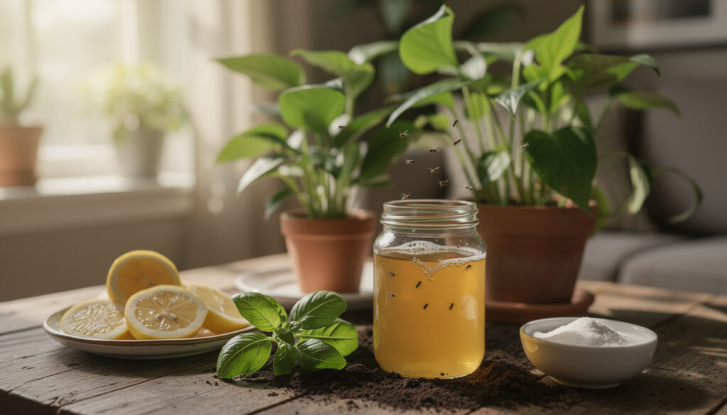 découvrez un remède de grand-mère simple et efficace pour éliminer naturellement les moucherons de vos plantes et retrouver un intérieur sain.